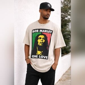Bob Marley One Love Graphic Tee Zion Rootswear Reggae Vintage Style Size 2X